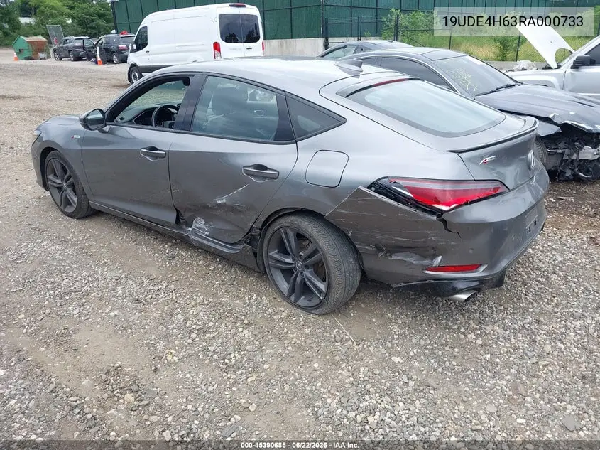2024 Acura Integra A-Spec Technology VIN: 19UDE4H63RA000733 Lot: 45390685