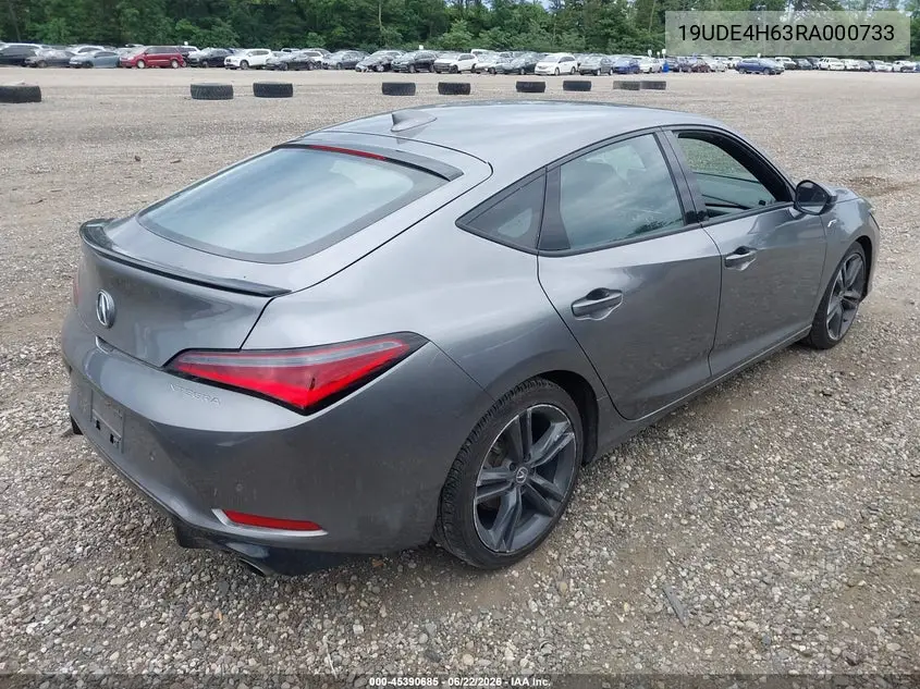 2024 Acura Integra A-Spec Technology VIN: 19UDE4H63RA000733 Lot: 45390685