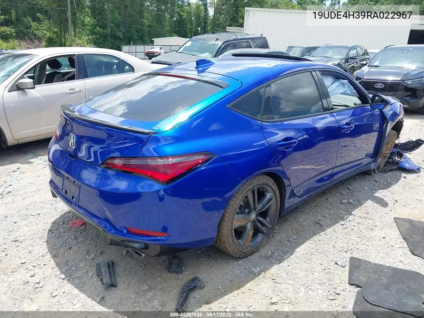 2024 Acura Integra A-Spec VIN: 19UDE4H39RA022967 Lot: 45397830