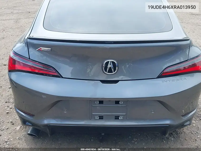 2024 Acura Integra A-Spec Technology VIN: 19UDE4H6XRA013950 Lot: 45401634