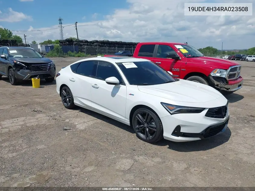 2024 Acura Integra A-Spec VIN: 19UDE4H34RA023508 Lot: 45405637