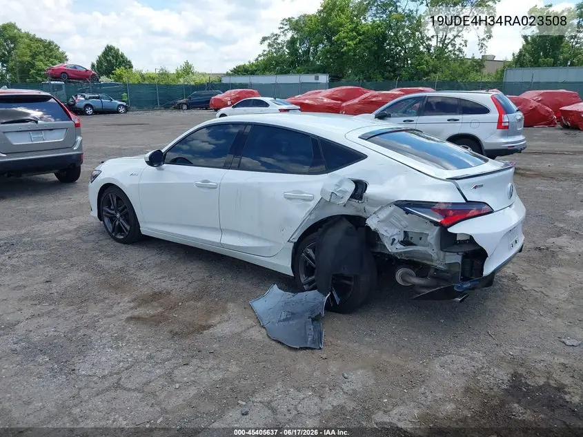 2024 Acura Integra A-Spec VIN: 19UDE4H34RA023508 Lot: 45405637