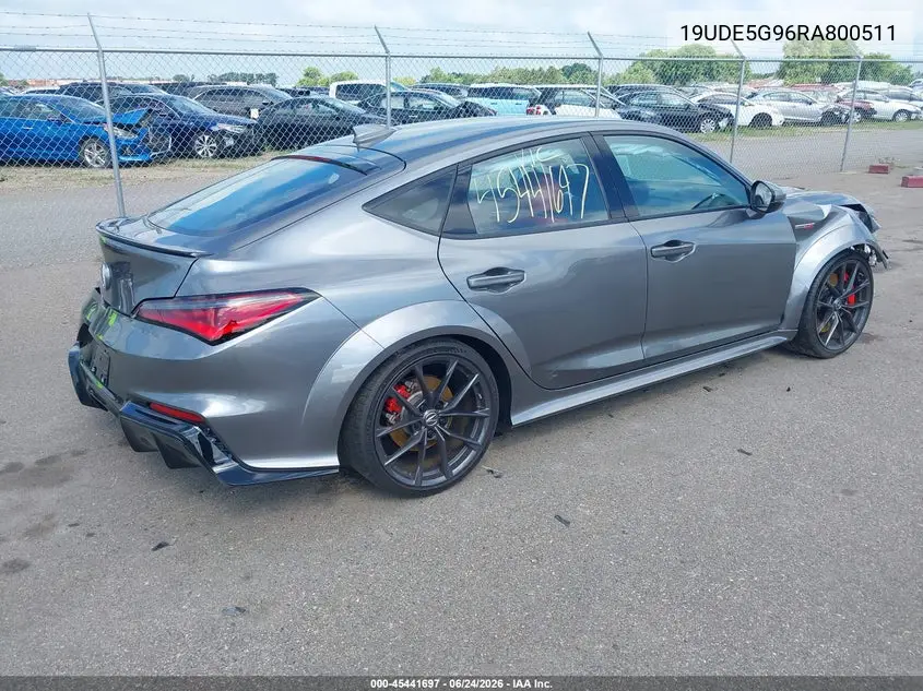 2024 Acura Integra Type S VIN: 19UDE5G96RA800511 Lot: 45441697