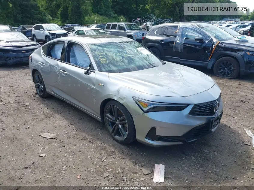 2024 Acura Integra A-Spec VIN: 19UDE4H31RA016175 Lot: 45452433