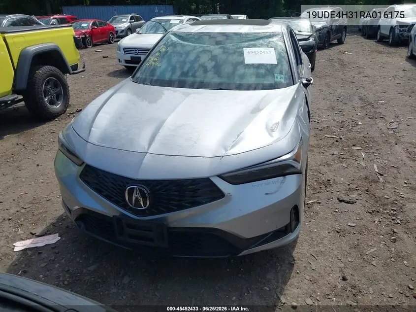 2024 Acura Integra A-Spec VIN: 19UDE4H31RA016175 Lot: 45452433
