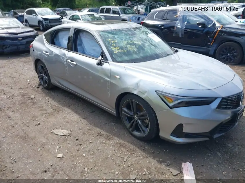 2024 Acura Integra A-Spec VIN: 19UDE4H31RA016175 Lot: 45452433