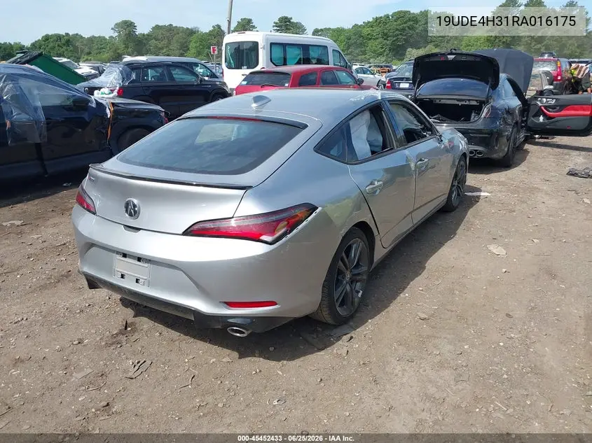 2024 Acura Integra A-Spec VIN: 19UDE4H31RA016175 Lot: 45452433