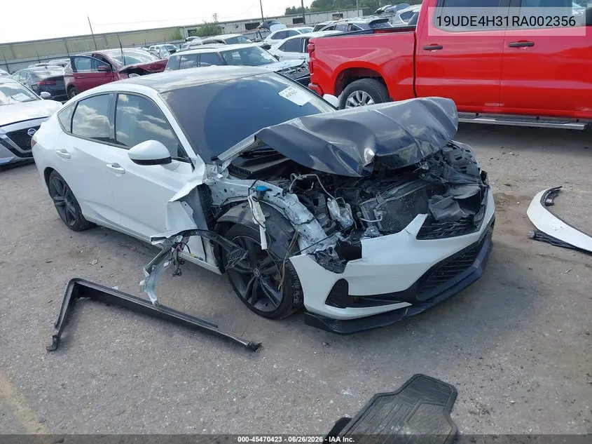 2024 Acura Integra A-Spec VIN: 19UDE4H31RA002356 Lot: 45470423