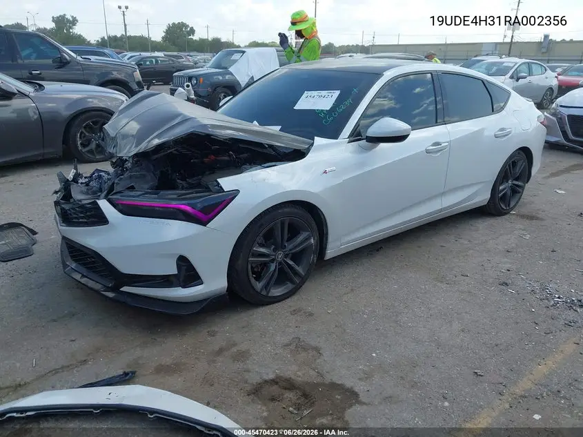 2024 Acura Integra A-Spec VIN: 19UDE4H31RA002356 Lot: 45470423