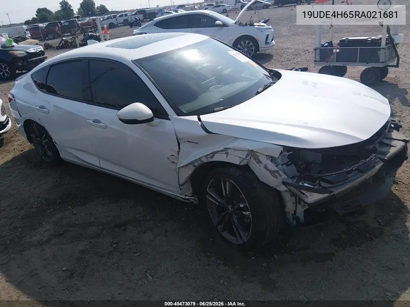 2024 Acura Integra A-Spec Technology VIN: 19UDE4H65RA021681 Lot: 45473079