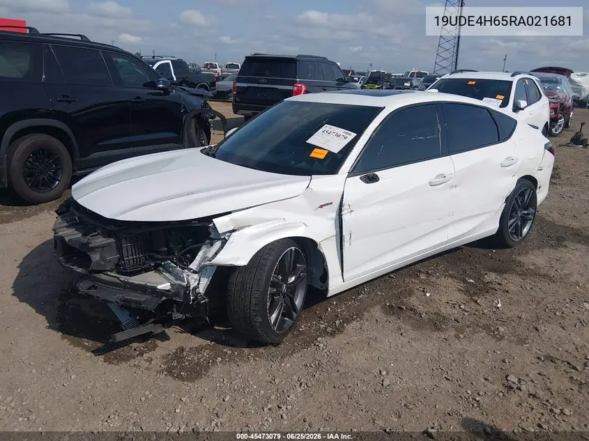 2024 Acura Integra A-Spec Technology VIN: 19UDE4H65RA021681 Lot: 45473079