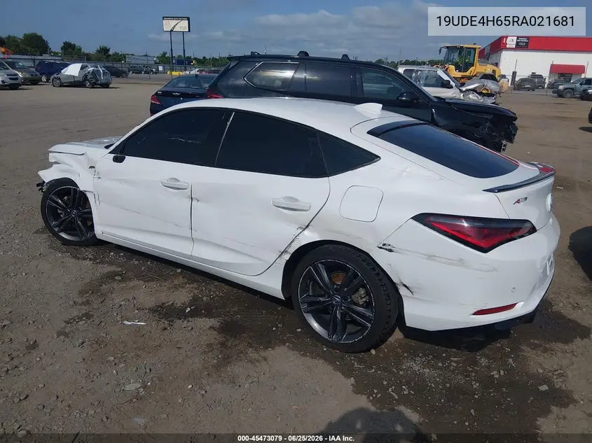 2024 Acura Integra A-Spec Technology VIN: 19UDE4H65RA021681 Lot: 45473079