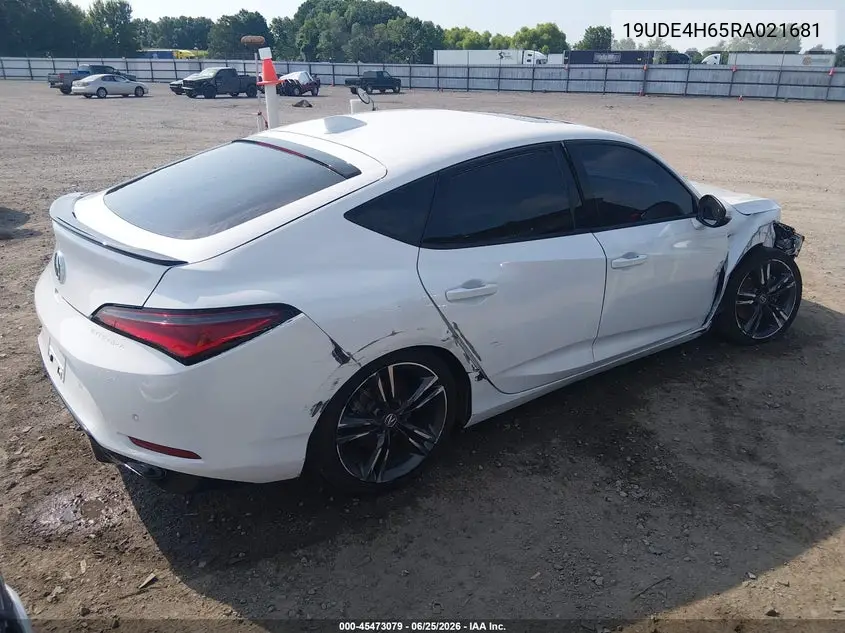 2024 Acura Integra A-Spec Technology VIN: 19UDE4H65RA021681 Lot: 45473079