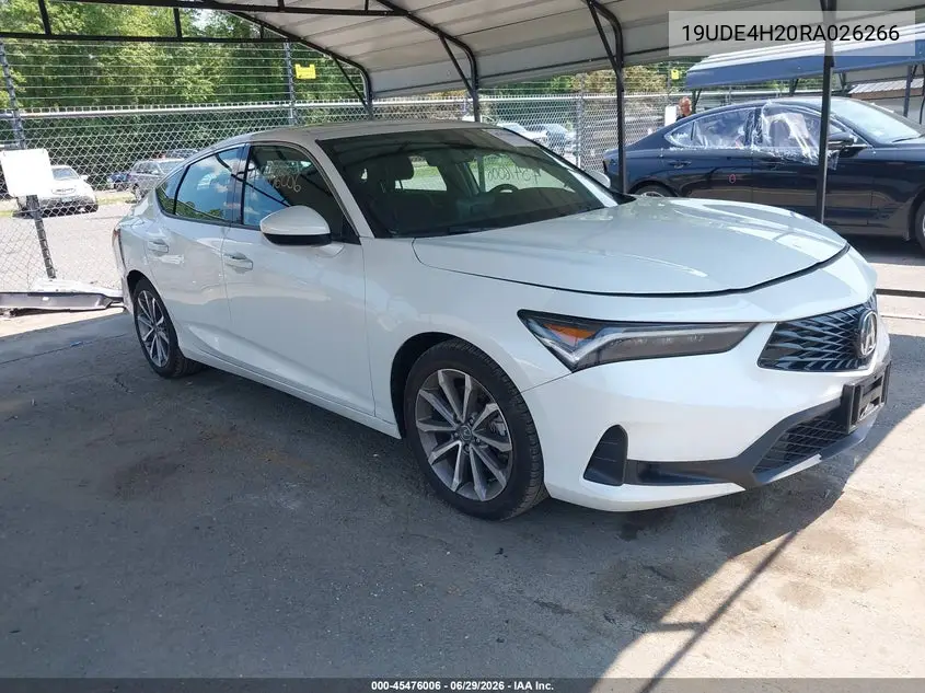 2024 Acura Integra VIN: 19UDE4H20RA026266 Lot: 45476006