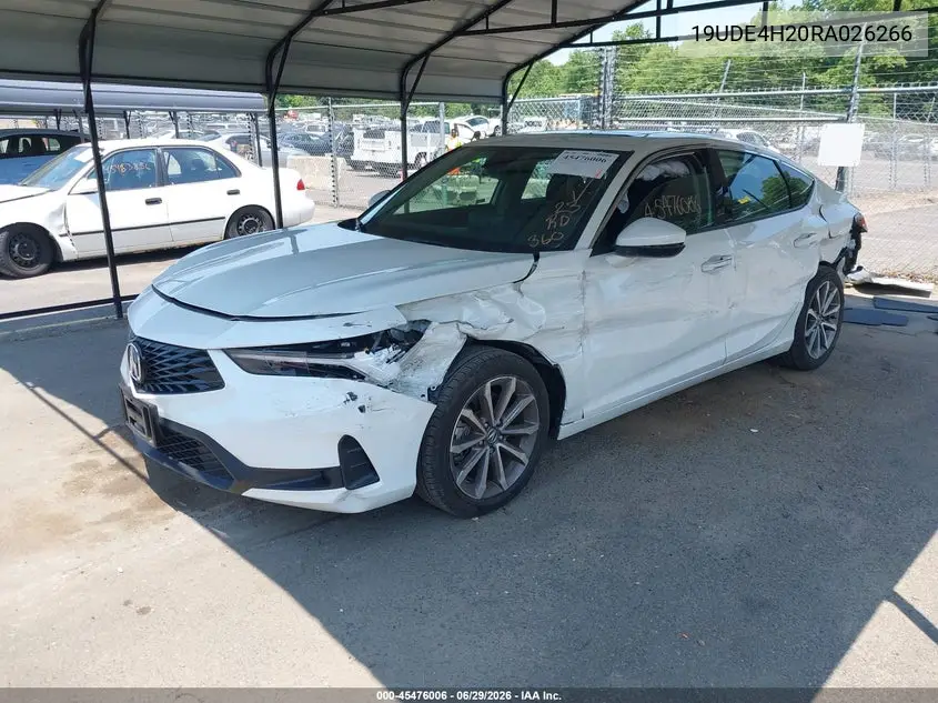 2024 Acura Integra VIN: 19UDE4H20RA026266 Lot: 45476006