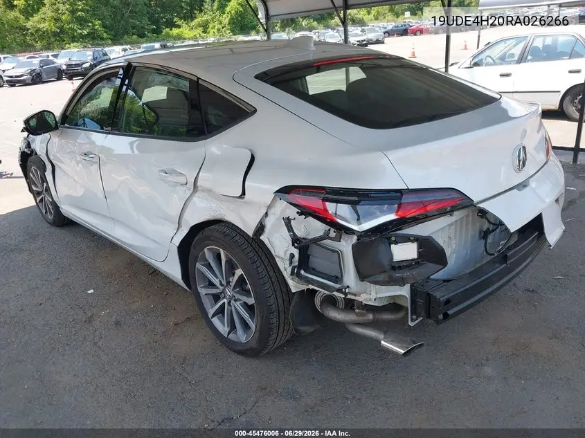 2024 Acura Integra VIN: 19UDE4H20RA026266 Lot: 45476006