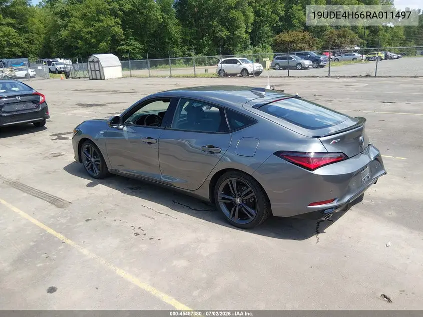 2024 Acura Integra A-Spec Technology VIN: 19UDE4H66RA011497 Lot: 45487380