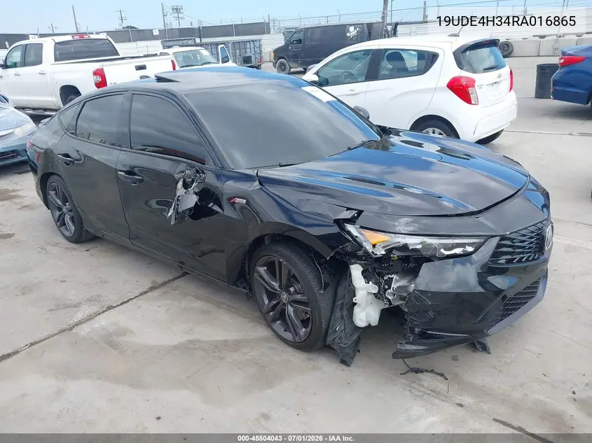 2024 Acura Integra A-Spec VIN: 19UDE4H34RA016865 Lot: 45504043