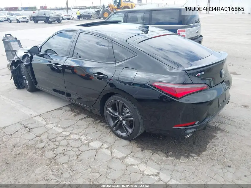 2024 Acura Integra A-Spec VIN: 19UDE4H34RA016865 Lot: 45504043