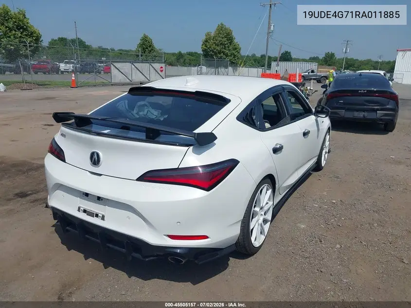 2024 Acura Integra A-Spec Technology VIN: 19UDE4G71RA011885 Lot: 45505157
