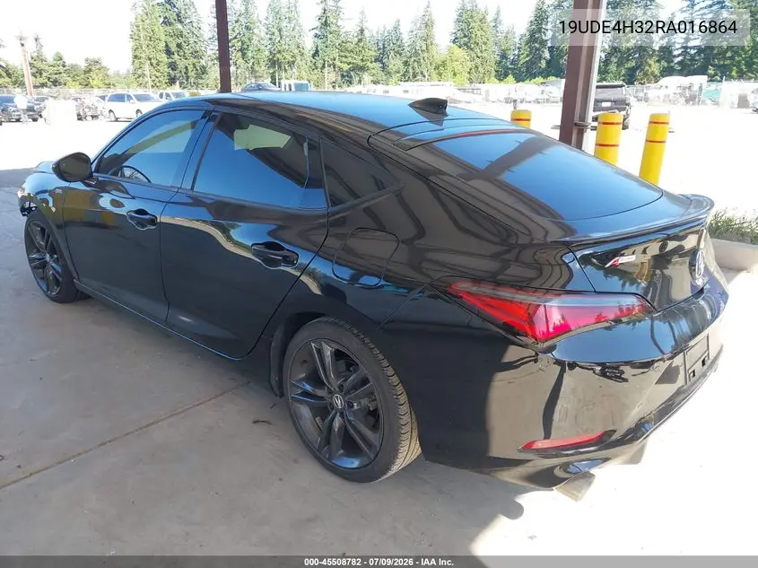 2024 Acura Integra A-Spec VIN: 19UDE4H32RA016864 Lot: 45508782