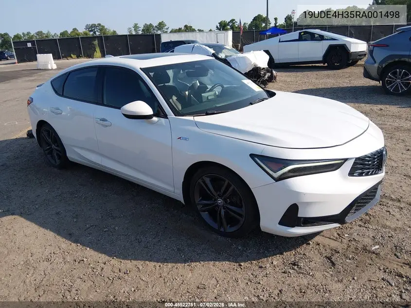 2024 Acura Integra A-Spec VIN: 19UDE4H35RA001498 Lot: 45522751