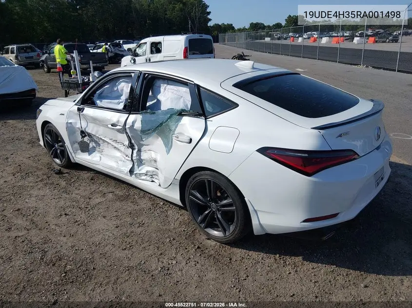 2024 Acura Integra A-Spec VIN: 19UDE4H35RA001498 Lot: 45522751