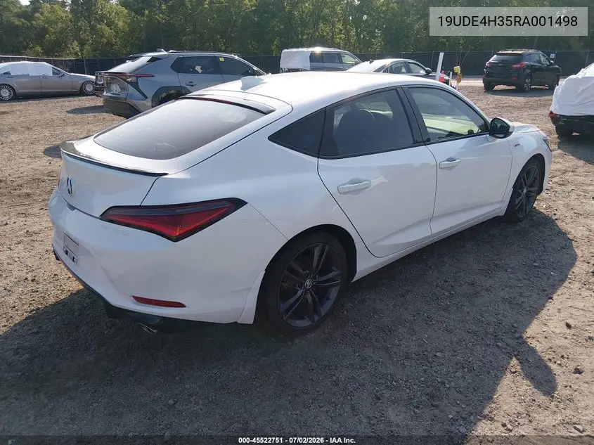 2024 Acura Integra A-Spec VIN: 19UDE4H35RA001498 Lot: 45522751