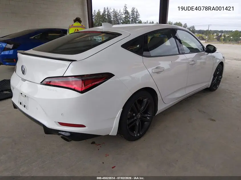 2024 Acura Integra A-Spec Technology VIN: 19UDE4G78RA001421 Lot: 45523514