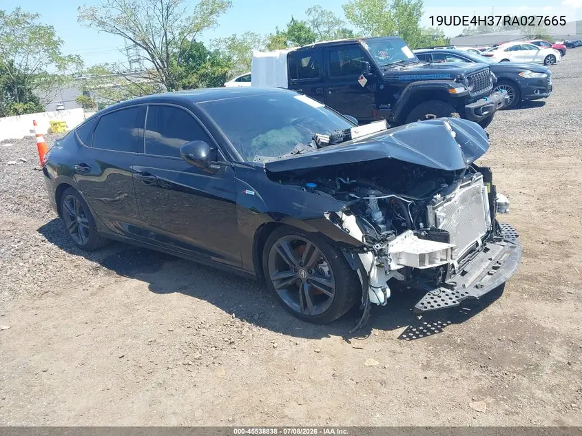 2024 Acura Integra A-Spec VIN: 19UDE4H37RA027665 Lot: 45538838