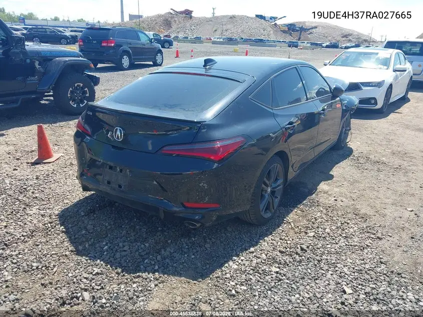 2024 Acura Integra A-Spec VIN: 19UDE4H37RA027665 Lot: 45538838