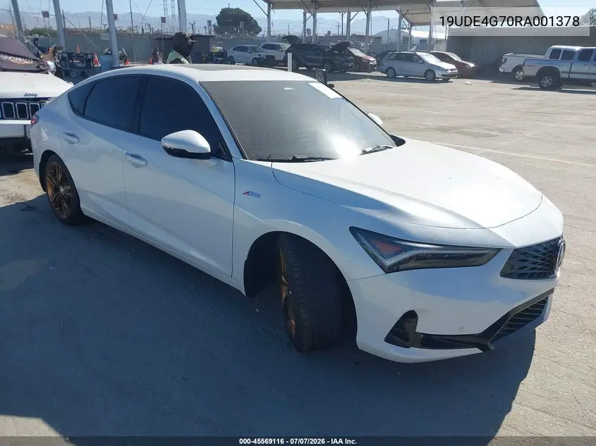 2024 Acura Integra A-Spec Technology VIN: 19UDE4G70RA001378 Lot: 45569116