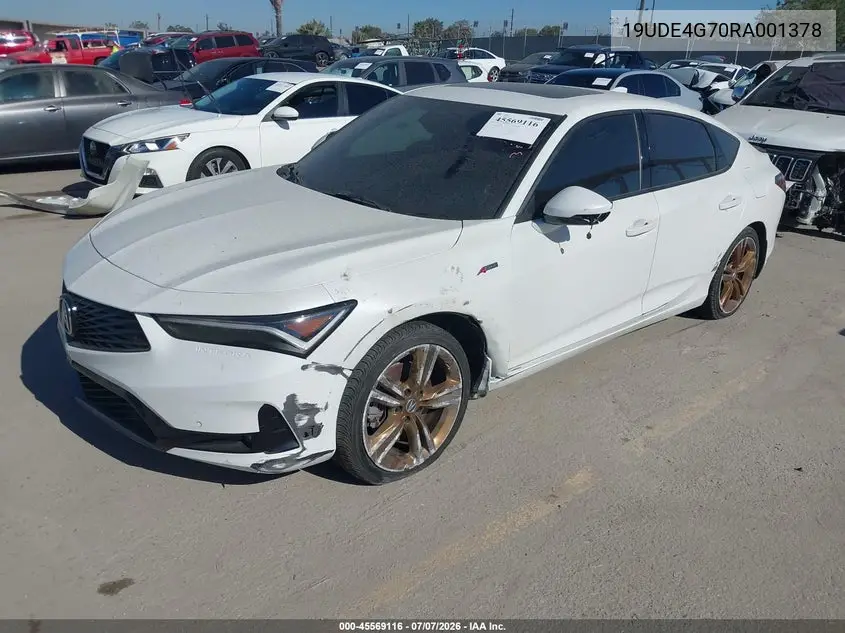 2024 Acura Integra A-Spec Technology VIN: 19UDE4G70RA001378 Lot: 45569116