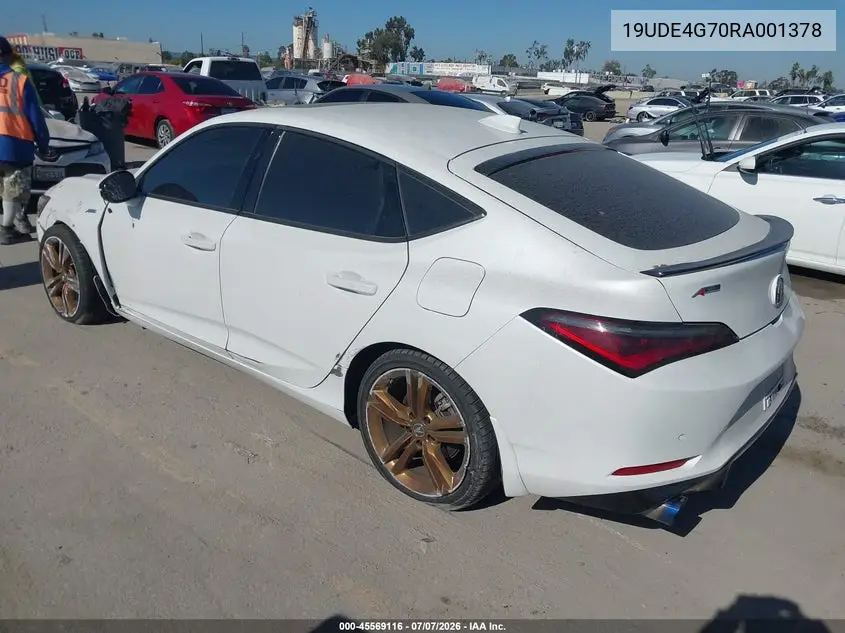 2024 Acura Integra A-Spec Technology VIN: 19UDE4G70RA001378 Lot: 45569116