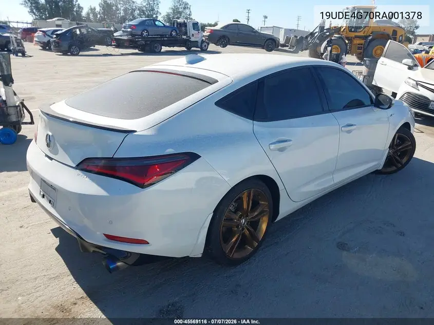 2024 Acura Integra A-Spec Technology VIN: 19UDE4G70RA001378 Lot: 45569116