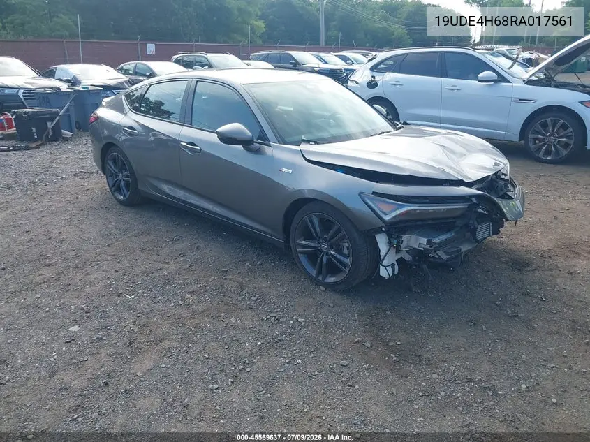 2024 Acura Integra A-Spec Technology VIN: 19UDE4H68RA017561 Lot: 45569637
