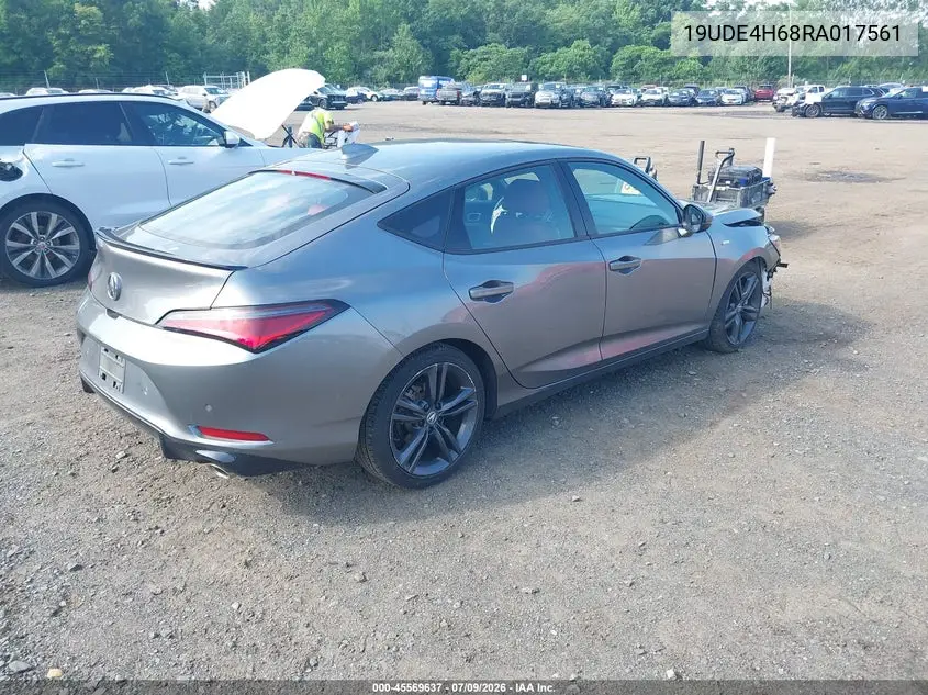 2024 Acura Integra A-Spec Technology VIN: 19UDE4H68RA017561 Lot: 45569637
