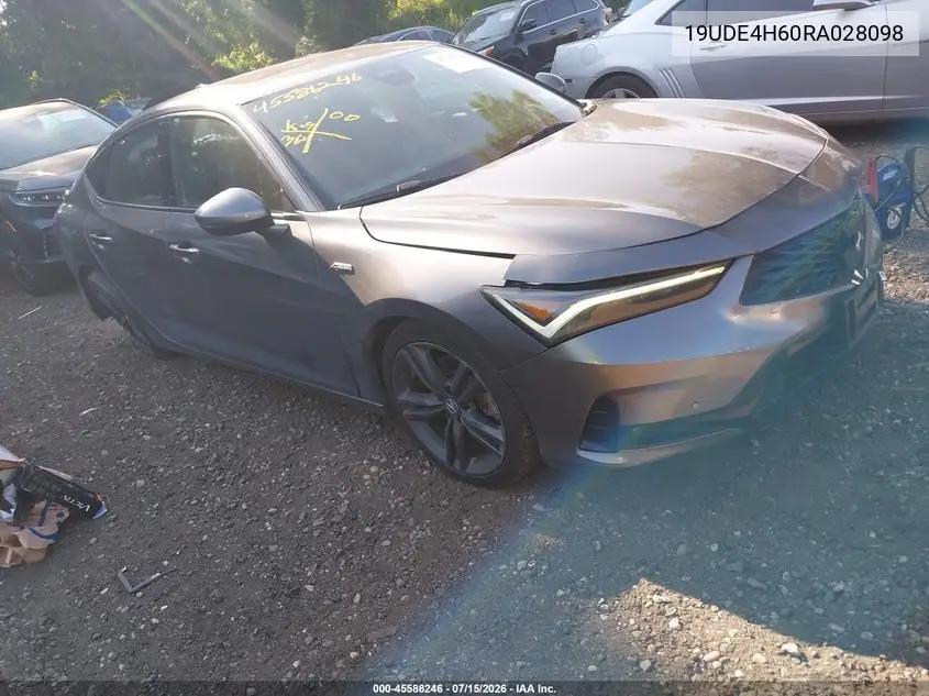 2024 Acura Integra A-Spec Technology VIN: 19UDE4H60RA028098 Lot: 45588246