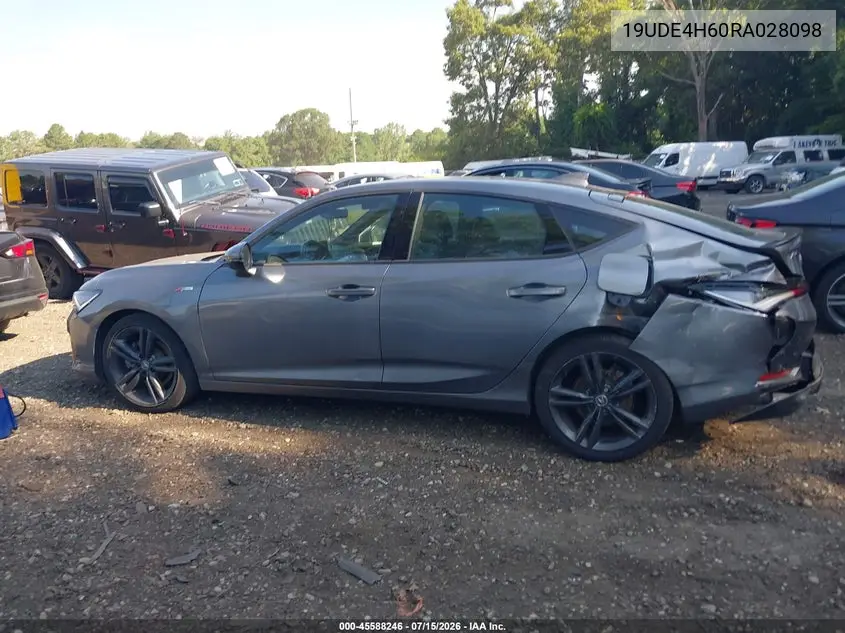 2024 Acura Integra A-Spec Technology VIN: 19UDE4H60RA028098 Lot: 45588246
