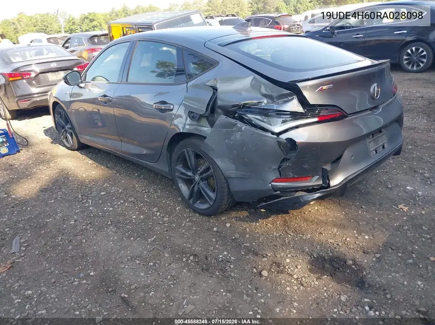 2024 Acura Integra A-Spec Technology VIN: 19UDE4H60RA028098 Lot: 45588246