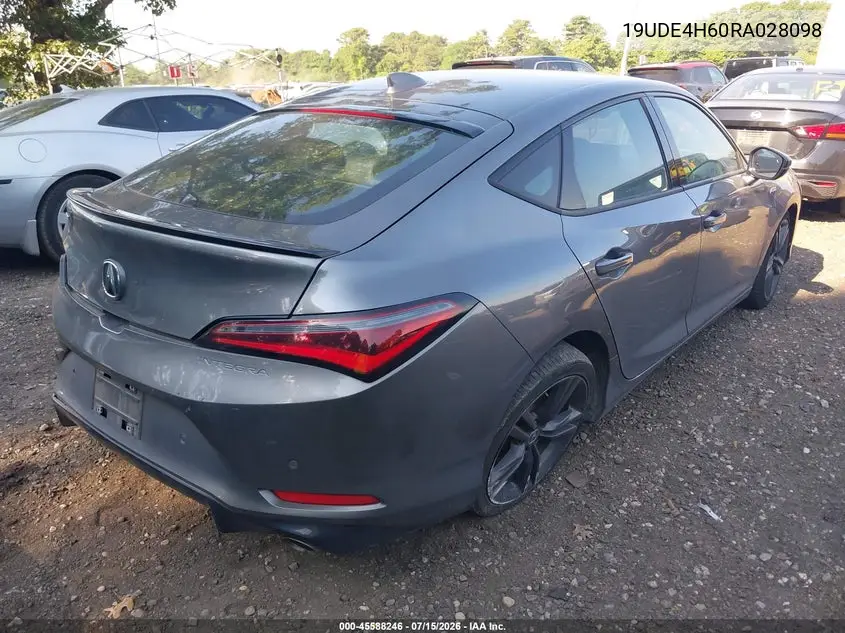 2024 Acura Integra A-Spec Technology VIN: 19UDE4H60RA028098 Lot: 45588246