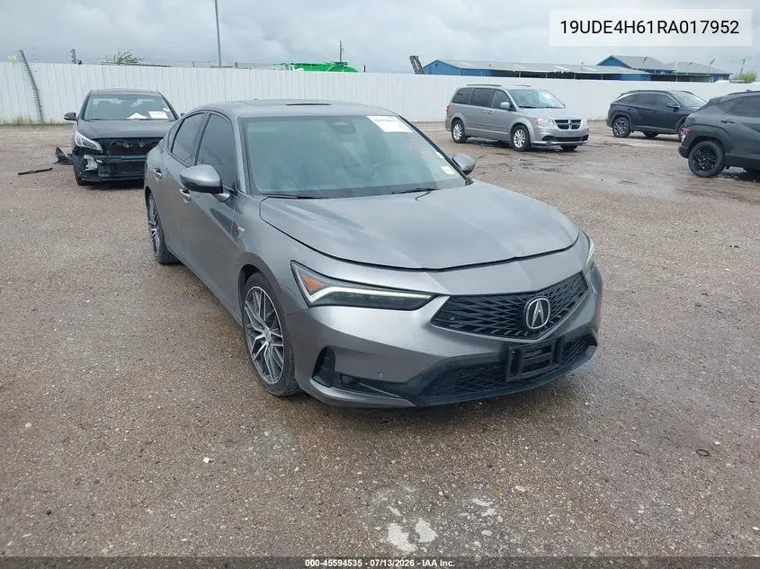 2024 Acura Integra A-Spec Technology VIN: 19UDE4H61RA017952 Lot: 45594535