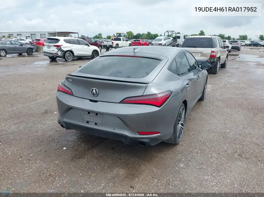 2024 Acura Integra A-Spec Technology VIN: 19UDE4H61RA017952 Lot: 45594535