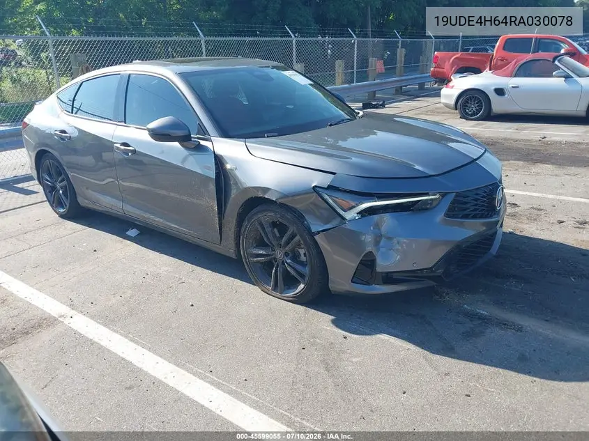 2024 Acura Integra A-Spec Technology VIN: 19UDE4H64RA030078 Lot: 45599055