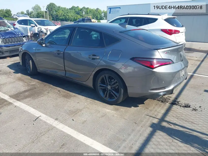 2024 Acura Integra A-Spec Technology VIN: 19UDE4H64RA030078 Lot: 45599055