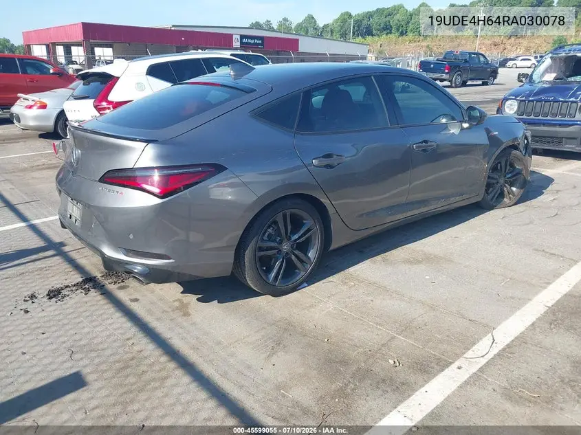 2024 Acura Integra A-Spec Technology VIN: 19UDE4H64RA030078 Lot: 45599055