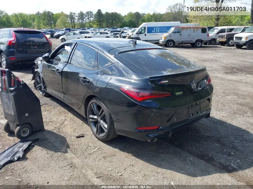 2025 Acura Integra A-Spec VIN: 19UDE4H30SA011703 Lot: 45046761