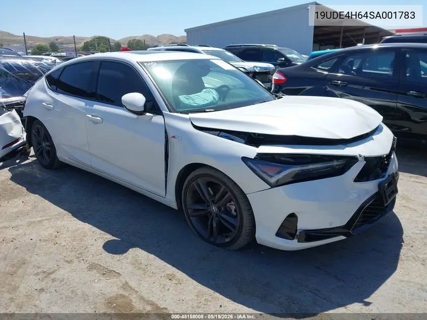 2025 Acura Integra A-Spec Technology VIN: 19UDE4H64SA001783 Lot: 45158008
