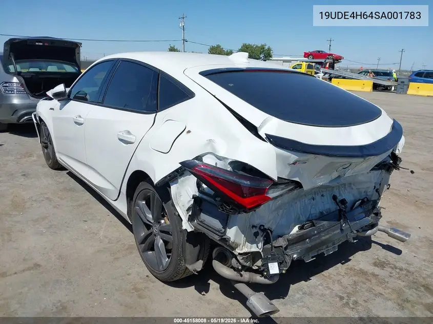 2025 Acura Integra A-Spec Technology VIN: 19UDE4H64SA001783 Lot: 45158008