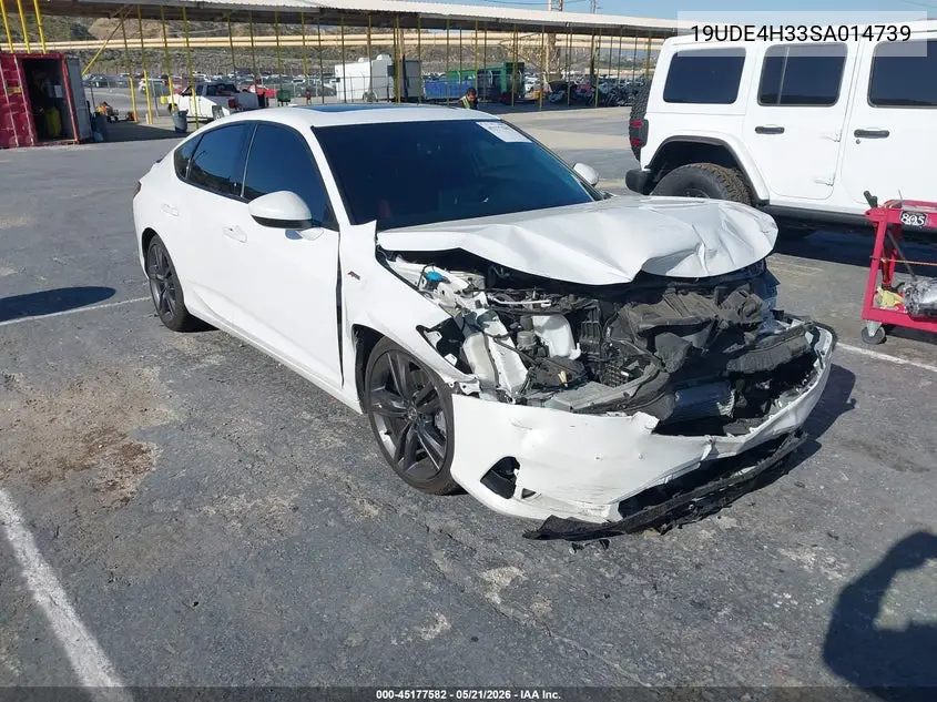 2025 Acura Integra A-Spec VIN: 19UDE4H33SA014739 Lot: 45177582